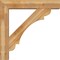 Ekena Millwork Olympic Block Rough Sawn Bracket w/ Offset Brace, Western Red Cedar, 8"W x 42"D x 42"H BKT0806X42X42OLY05RWR - alternate 2